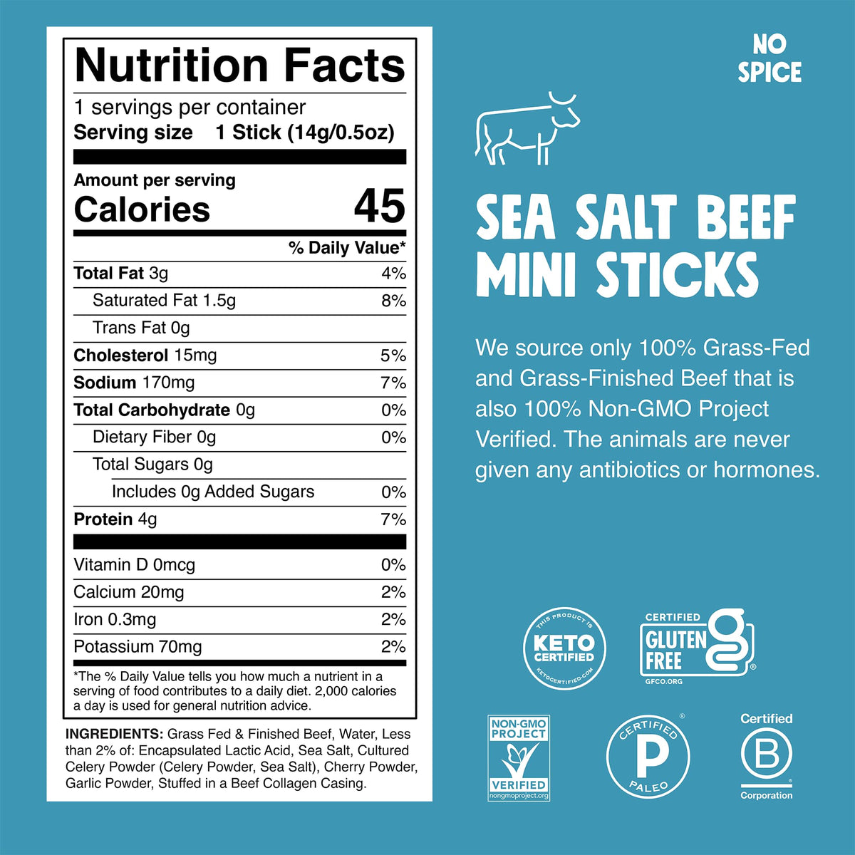 Chomps Original Beef Chomplings, Grass-Fed & Finished, 24ct, Protein Snack