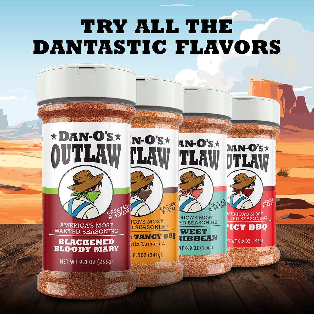 Dan-O’s Outlaw Butter Dust Seasoning – 6.9 oz – Buttery All Purpose Seasoning for Chicken, Vegetables & Popcorn – Sugar Free, Zero Calorie Dry Spice Blend
