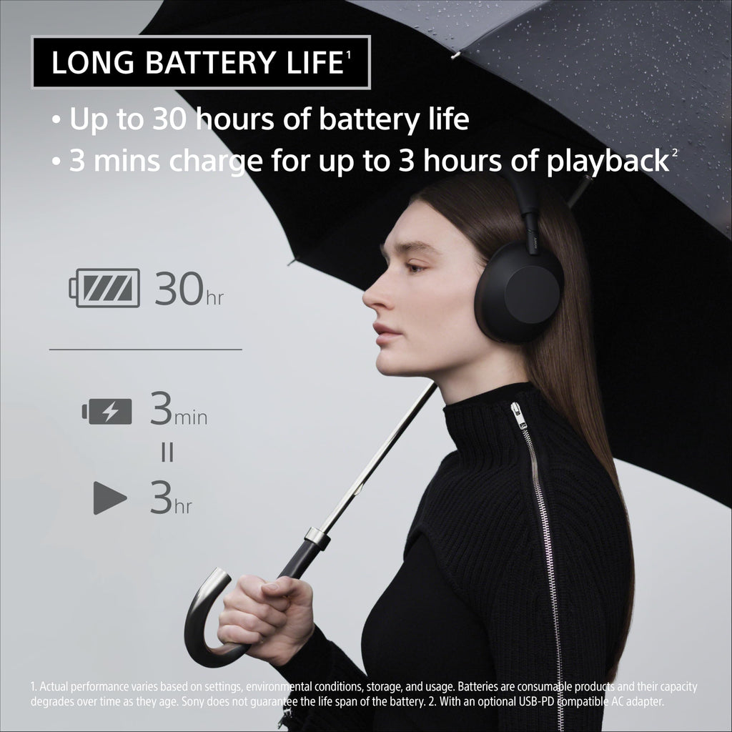 Sony WH-1000XM6 The Best Noise Cancelling Wireless Headphones, Black