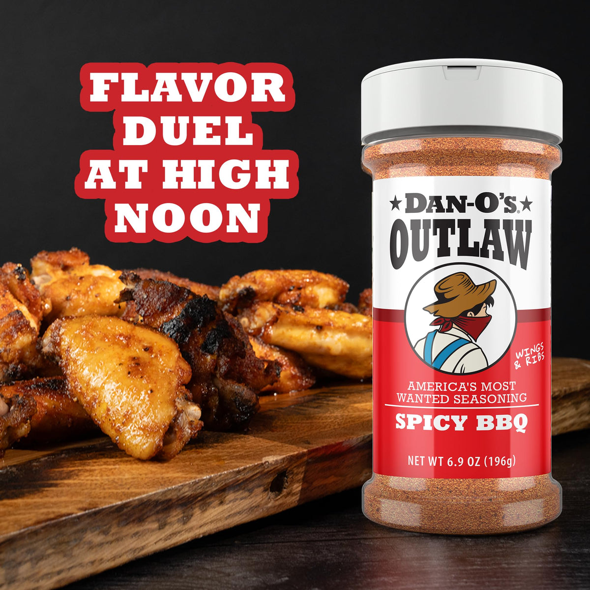 Dan-O’s Outlaw Butter Dust Seasoning – 6.9 oz – Buttery All Purpose Seasoning for Chicken, Vegetables & Popcorn – Sugar Free, Zero Calorie Dry Spice Blend