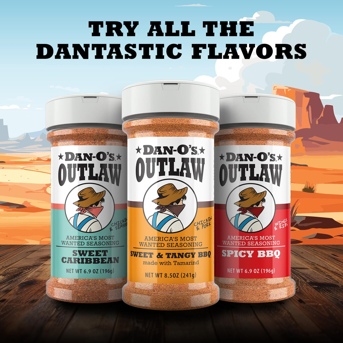 Dan-O’s Outlaw Butter Dust Seasoning – 6.9 oz – Buttery All Purpose Seasoning for Chicken, Vegetables & Popcorn – Sugar Free, Zero Calorie Dry Spice Blend