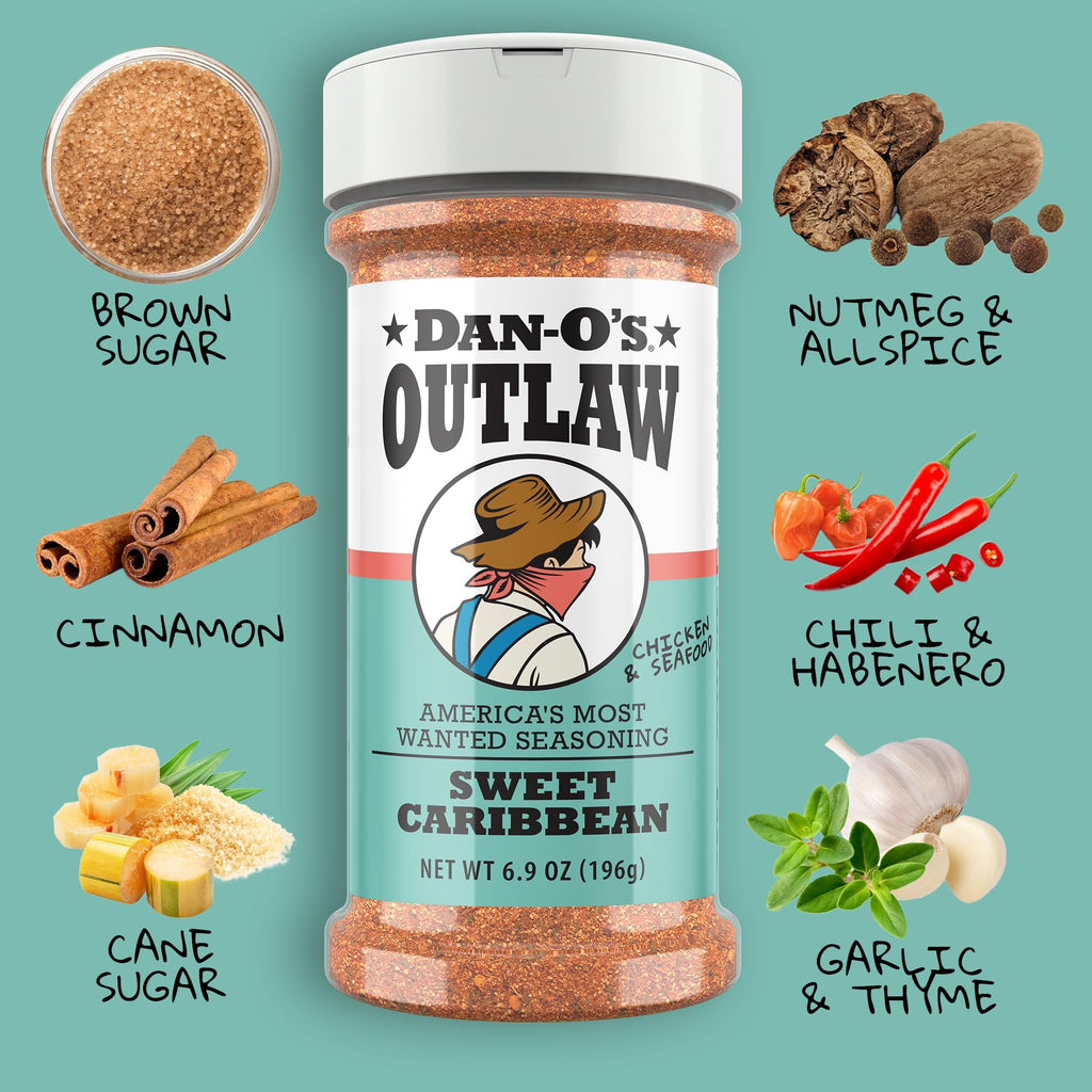 Dan-O’s Outlaw Butter Dust Seasoning – 6.9 oz – Buttery All Purpose Seasoning for Chicken, Vegetables & Popcorn – Sugar Free, Zero Calorie Dry Spice Blend
