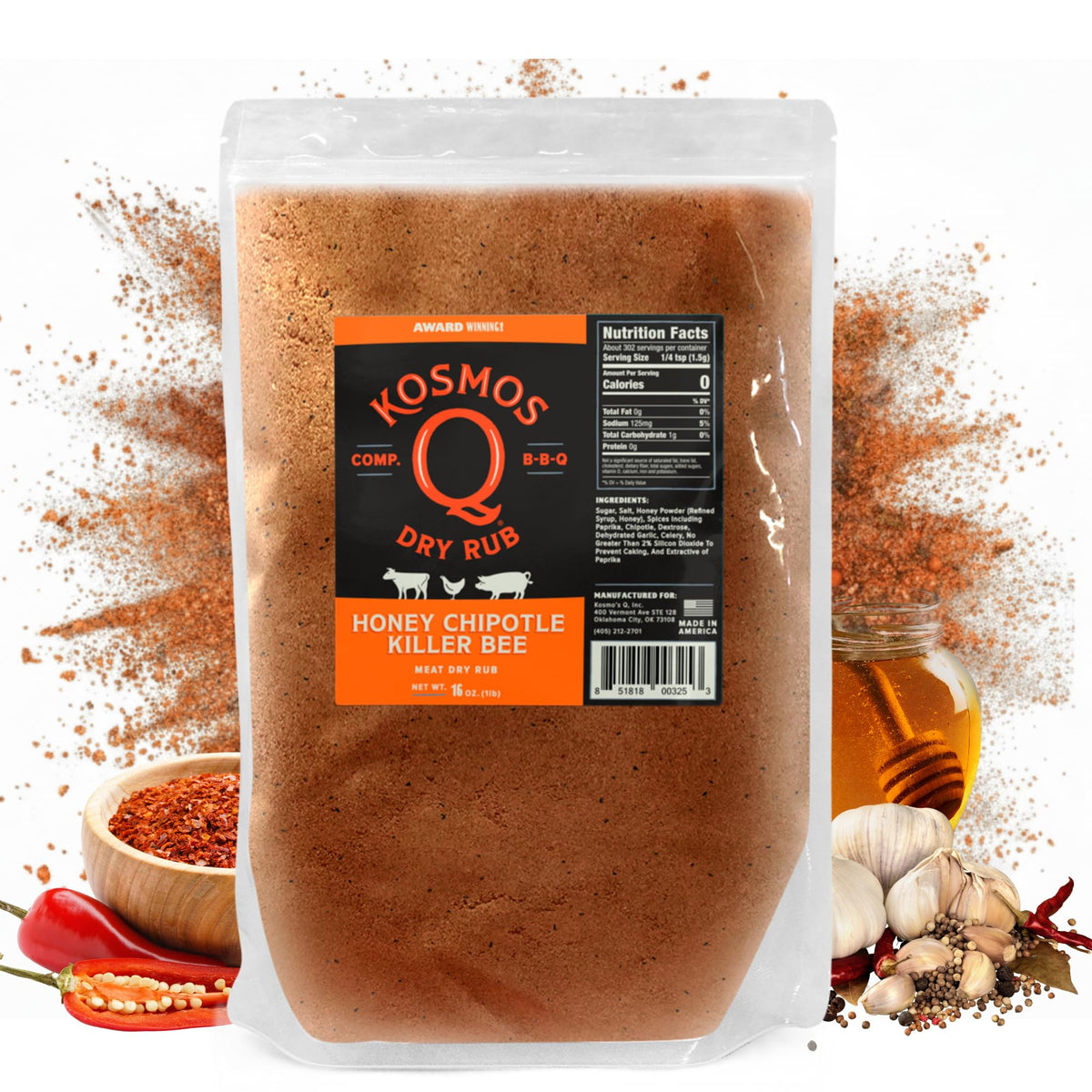 Kosmos Q Dirty Bird BBQ Dry Rub, Sweet & Spicy, 11 Oz