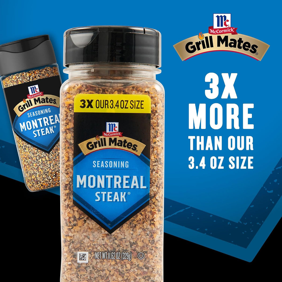 McCormick Grill Mates Montreal Steak Seasoning, No MSG Added, 11.62 Oz