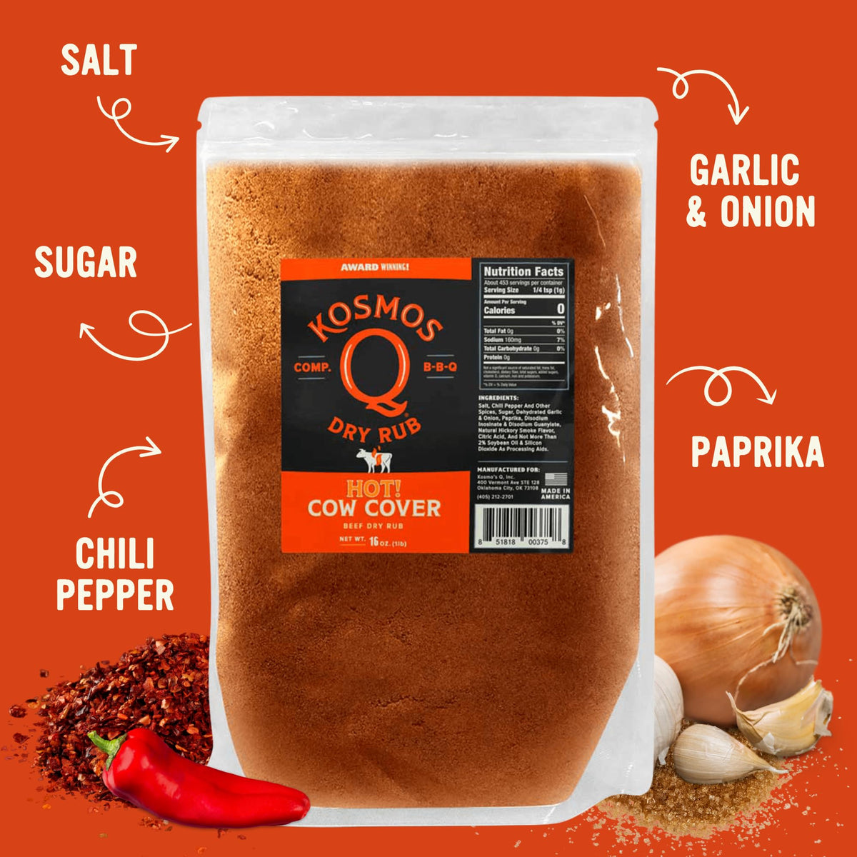 Kosmos Q Dirty Bird BBQ Dry Rub, Sweet & Spicy, 11 Oz