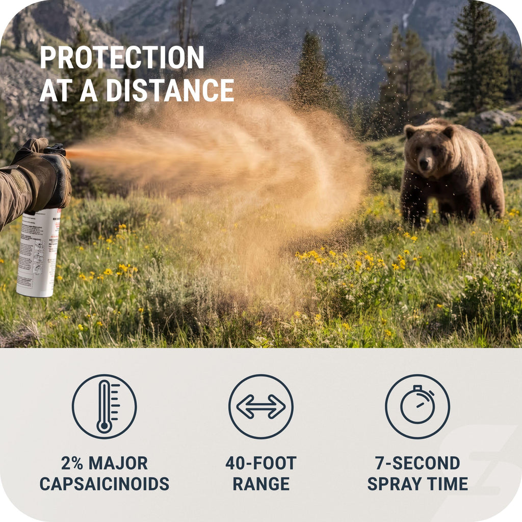 SABRE Frontiersman MAX Bear Spray, EPA Registered for 9 Animal Species