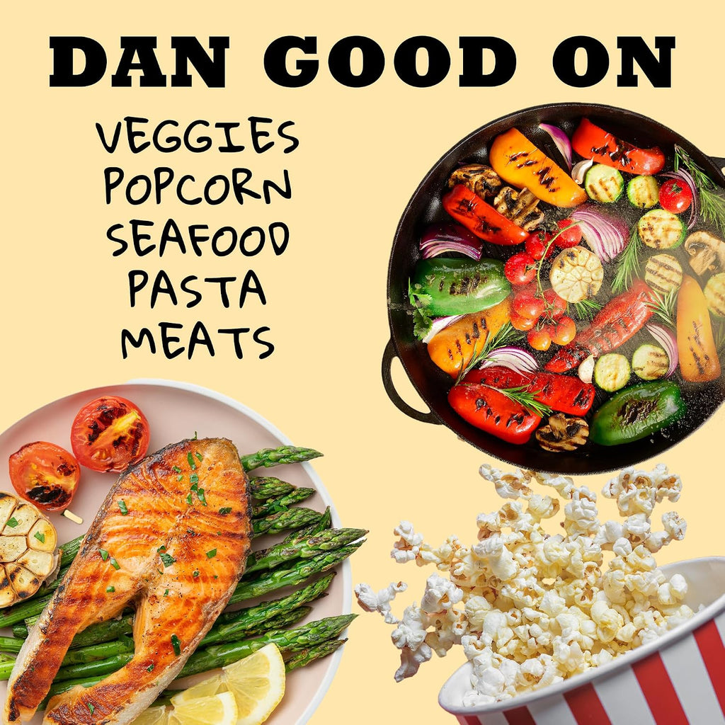 Dan-O’s Outlaw Butter Dust Seasoning – 6.9 oz – Buttery All Purpose Seasoning for Chicken, Vegetables & Popcorn – Sugar Free, Zero Calorie Dry Spice Blend