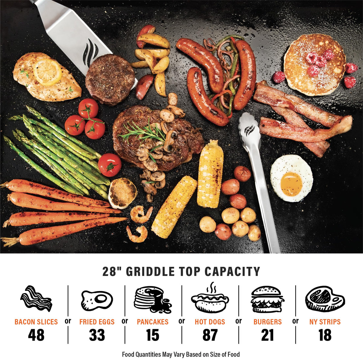 Blackstone® 1883 Original 28" Omnivore Griddle with Hood, Black