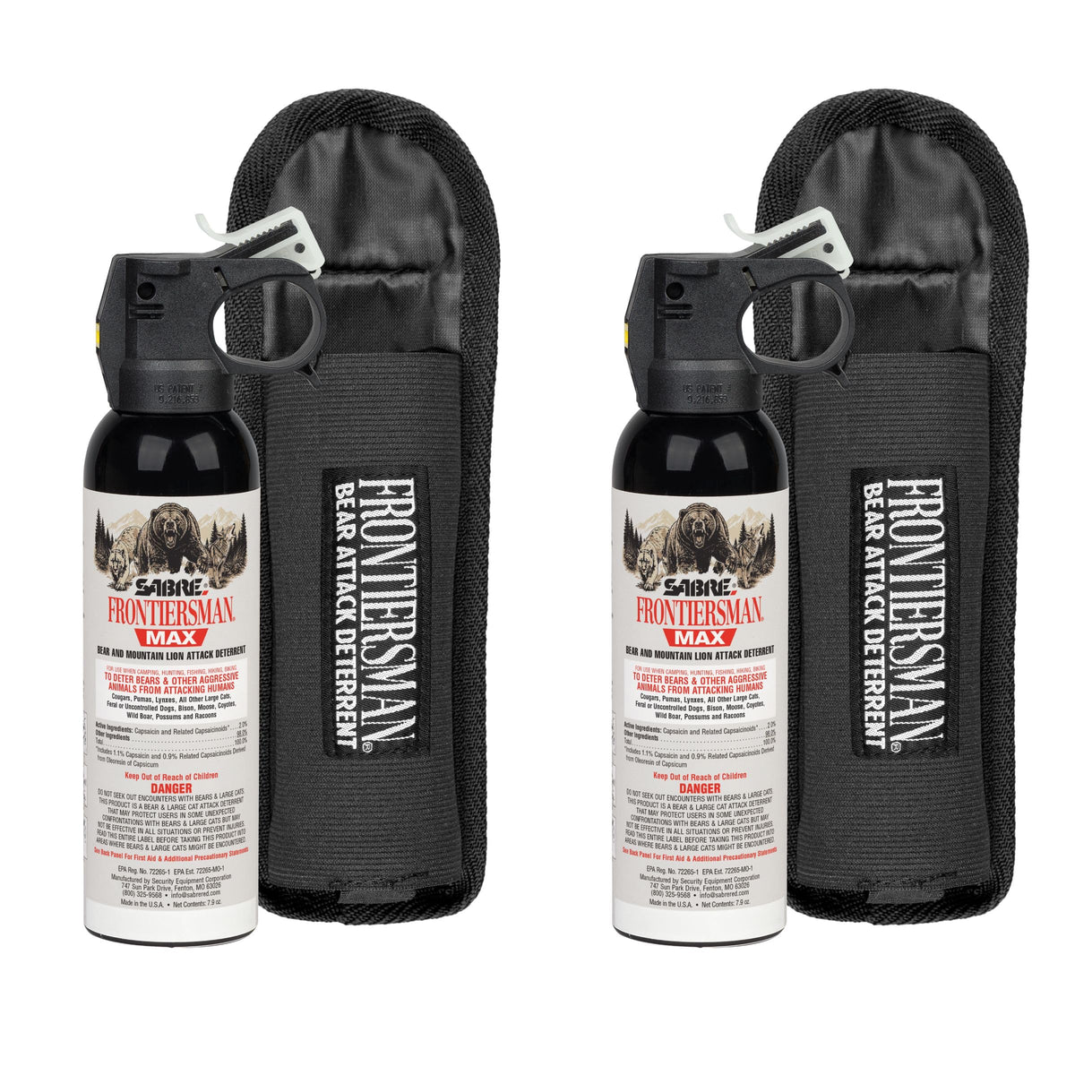 SABRE Frontiersman MAX Bear Spray, EPA Registered for 9 Animal Species