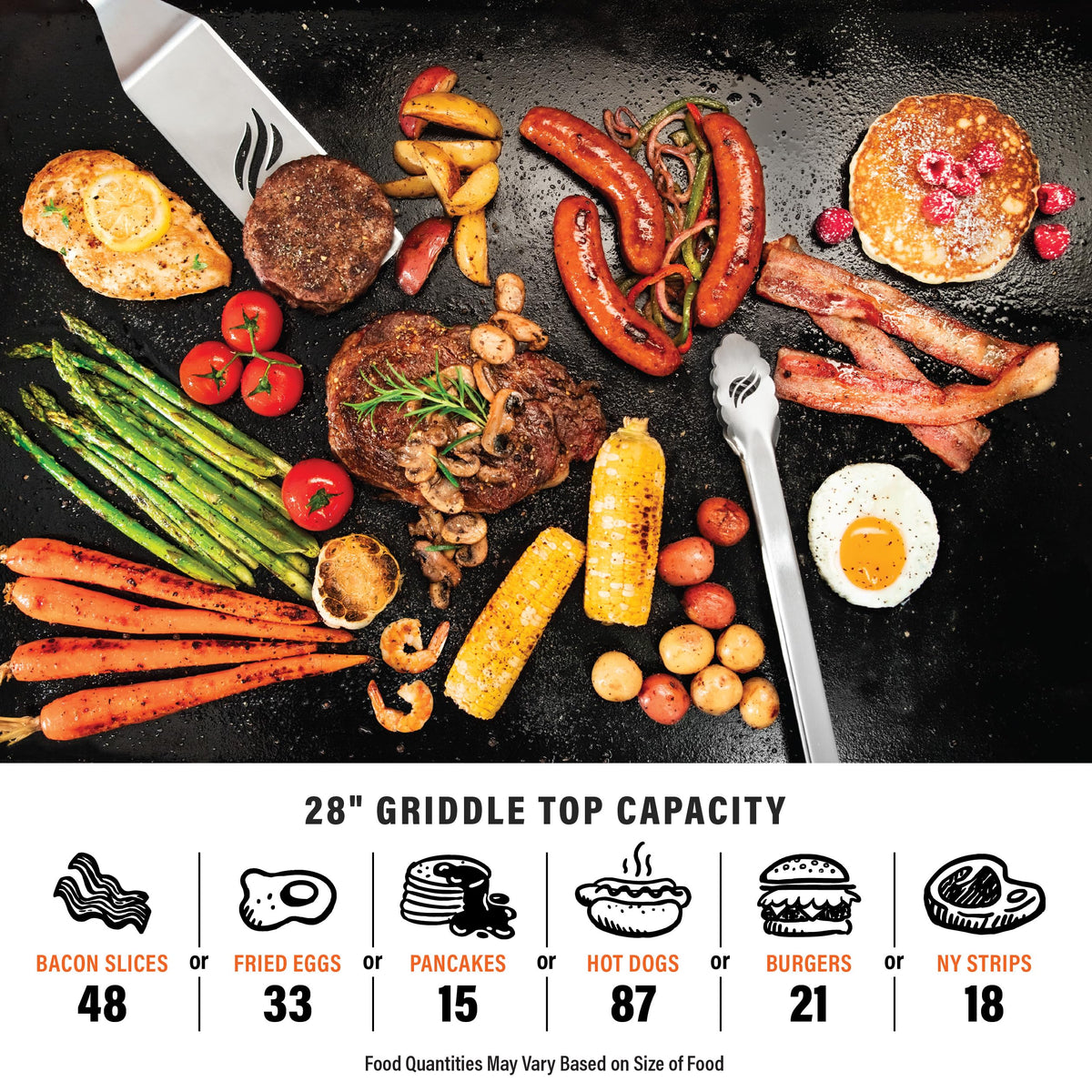 Blackstone® 1883 Original 28" Omnivore Griddle with Hood, Black